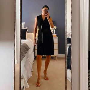 Calvin Klein Zipper Accent Jacket Dress